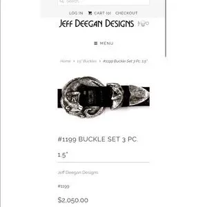 Jeff Deegan | Accessories | Jeff Deegan Gold Hardware Belt  display picture 1
